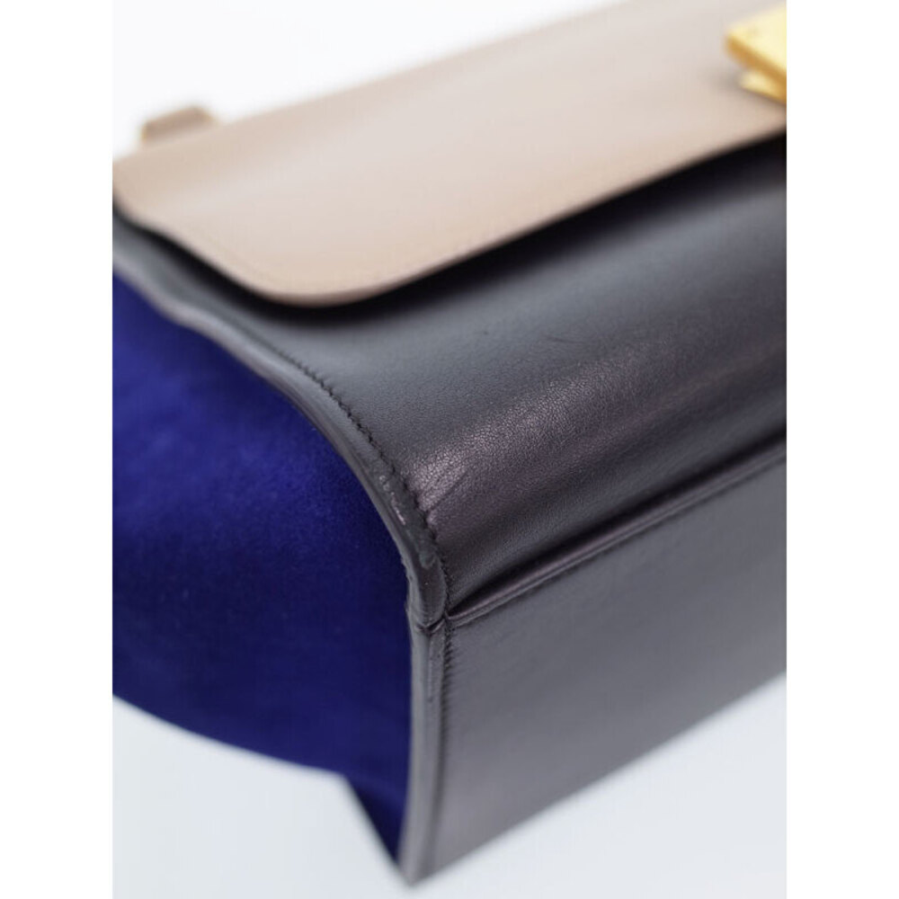 Celine Shoulder Tricolor Bag Trapeze Handbag - Picture 8 of 9